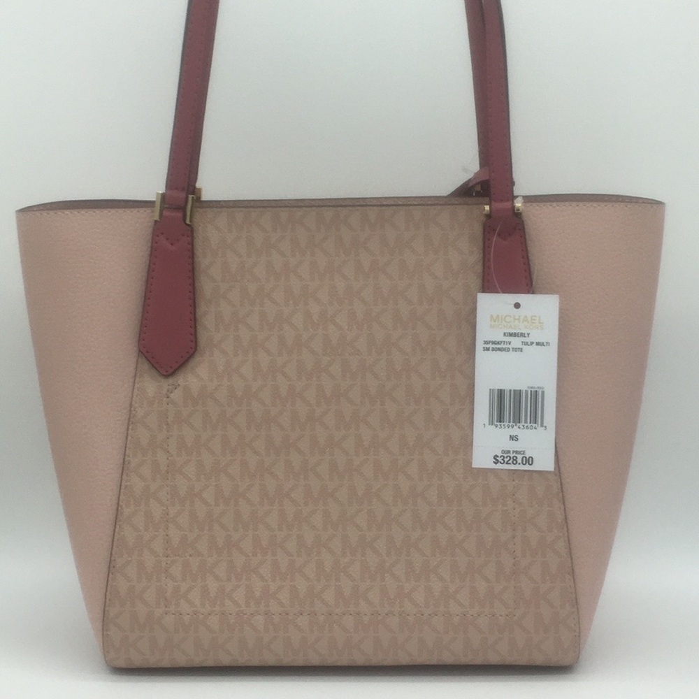 MICHAEL KORS KIMBERLY SM BONDED TOTE TULIP… - Picture 3 of 9
